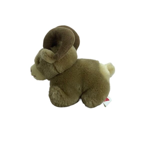 Vtg 1983 Dakin Big Horn Sheep Ram Plush Stuffed Animal Toy 7 Inch Brown - Picture 2 of 8